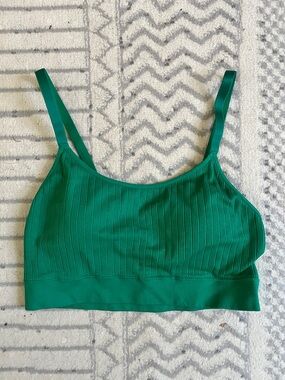 Auden Green Ribbed Bralette